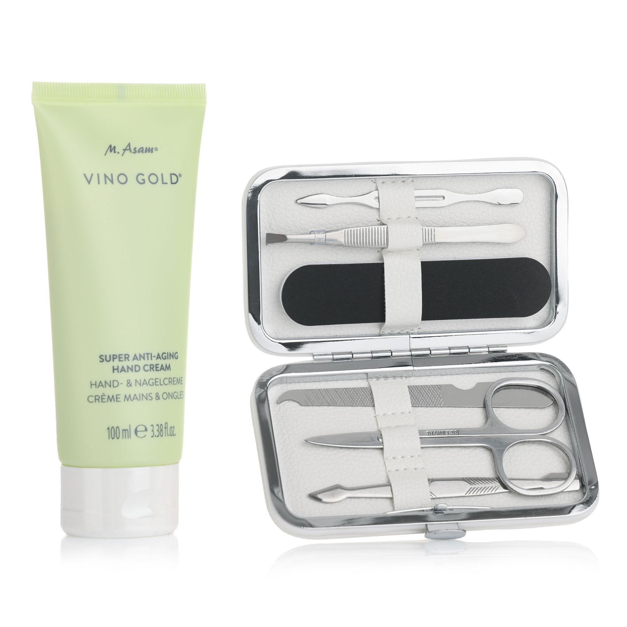 M.ASAM® Vino Gold® Super Anti-Aging Hand Cream 100ml & Nagelset