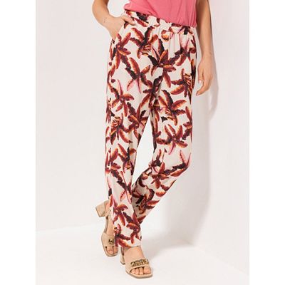 STEFFEN SCHRAUT Hose, knöchellang Rundumdehnbund Taschen, Schlitz weites Bein