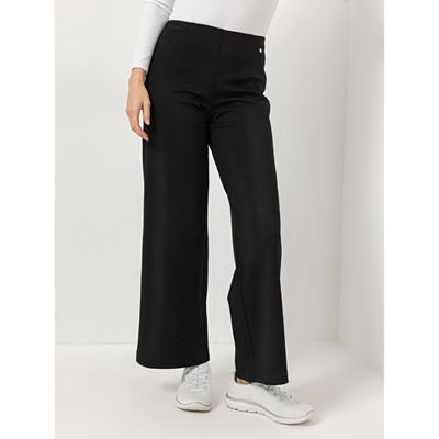 EVA LUTZ Hose lange Form Rundumdehnbund weites Bein