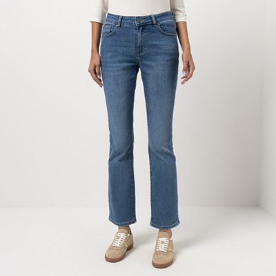 STEFFEN SCHRAUT Jeans, Bootcut lange Länge doppelte Gesäßtasche ausgestellter Saum