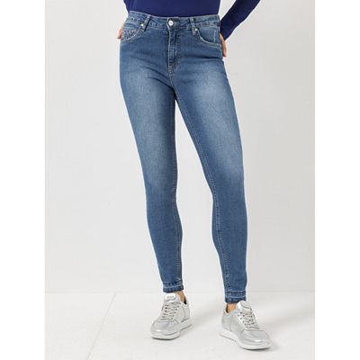 STEFFEN SCHRAUT Jeans 5-Pocket-Style Strass-Detail sehr schmales Bein