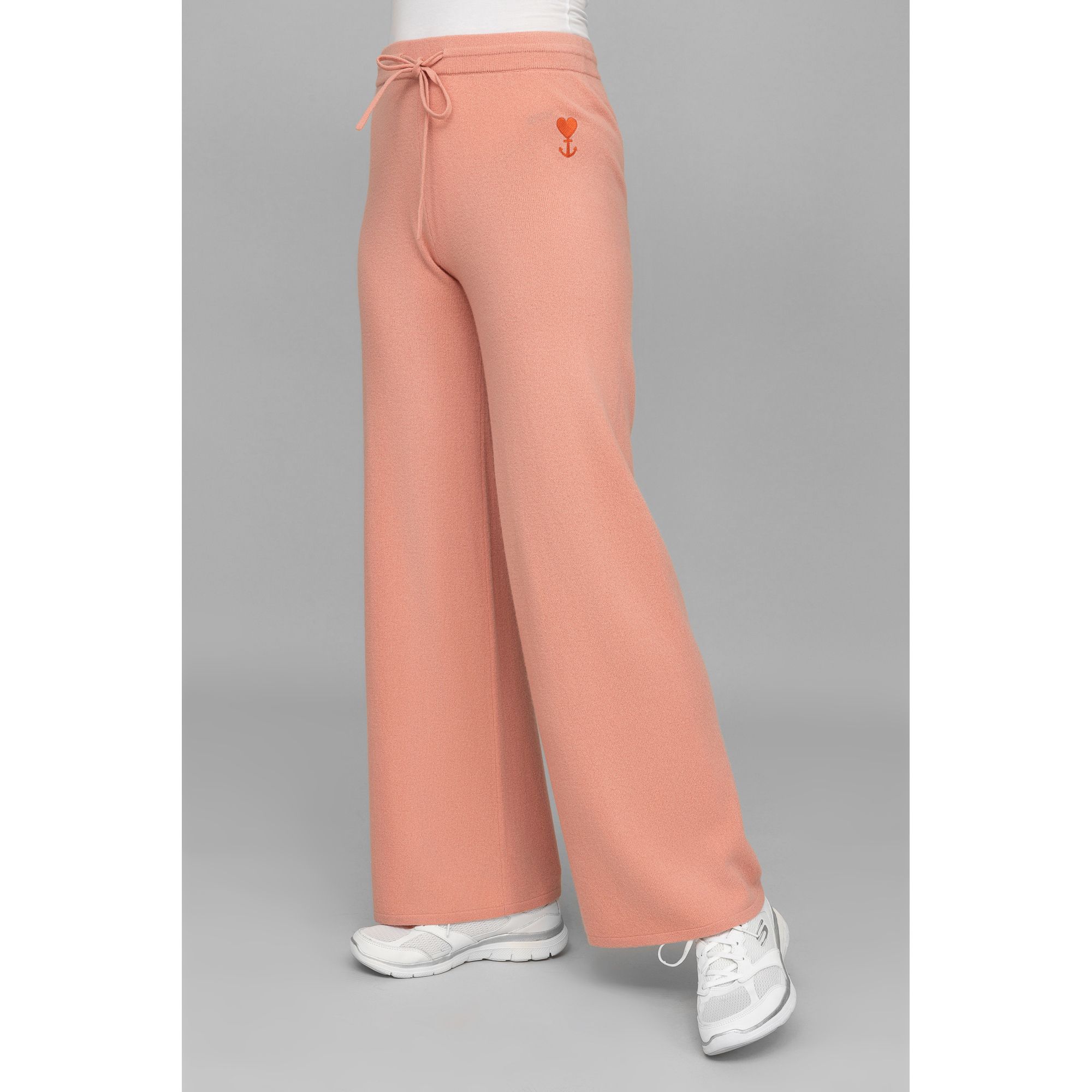 STRANDFEIN Strickhose 70% Wolle (Merino) 30% Kaschmiranteil gerader Beinverlauf