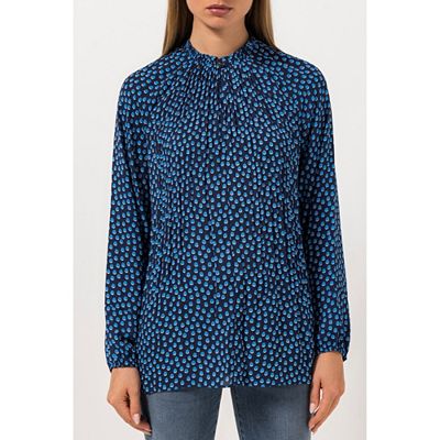 STEFFEN SCHRAUT Bluse Palma Zierkragen Falten-Detail leger weit