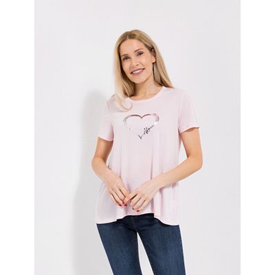 KIM & CO. Shirt, 1/2-Arm Brazil Knit Jersey Folien-Druck figurumspielend