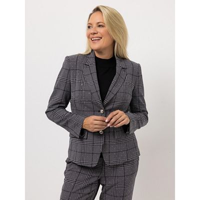 Thumbnail - KILIAN KERNER SENSES Blazer, 1/1-Arm Schmuckknöpfe Karo mit Strass figurbetont