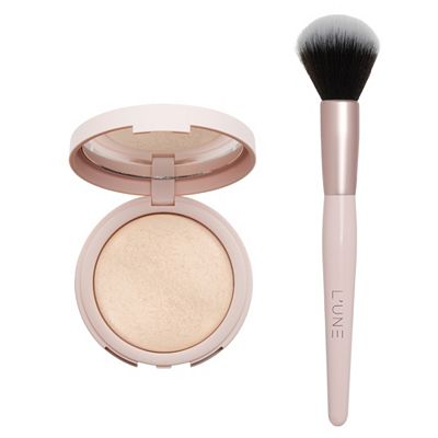 L'UNE Halo Harmony Baked Perfecting Powder 8g mit Pinsel