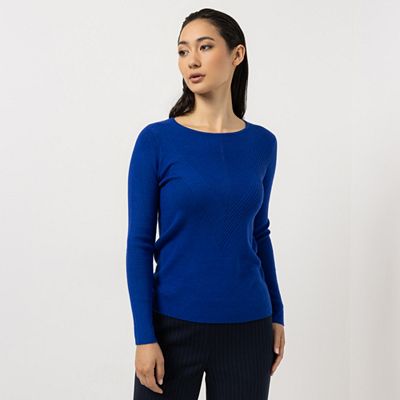 Thumbnail - STEFFEN SCHRAUT Pullover Rundhalsausschnitt Strukturstrick figurbetont
