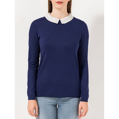 STEFFEN SCHRAUT Pullover Lausanne abnehmbarer Blusenkragen figurumspielend