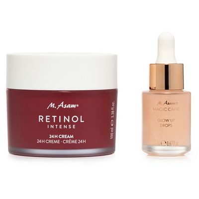 M.ASAM® Retinol Intense 24h Creme 100ml, Magic Care Glow Up Drops 20ml