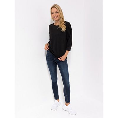 KIM & CO. Shirt, 3/4-Arm Soft Touch Jersey Saumbündchen leger weit