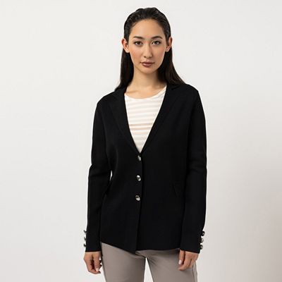 STEFFEN SCHRAUT Cardigan Blazeroptik dekorative Knöpfe figurumspielend