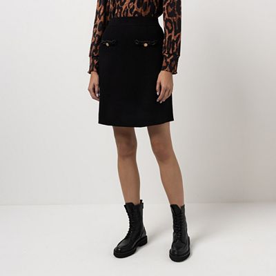 STEFFEN SCHRAUT Rock Antwerpen Rundumdehnbund Zierdetails kurze A-Form