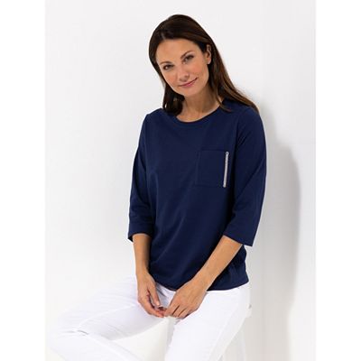 STEFFEN SCHRAUT Shirt, 3/4-Arm 95% Bio Baumwolle GOTS zertifiziert figurumspielend