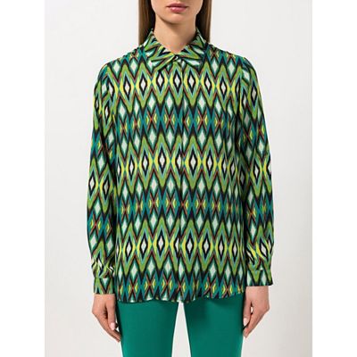 STEFFEN SCHRAUT Bluse Bali Blusenkragen verdeckte Knopfleiste leger weit