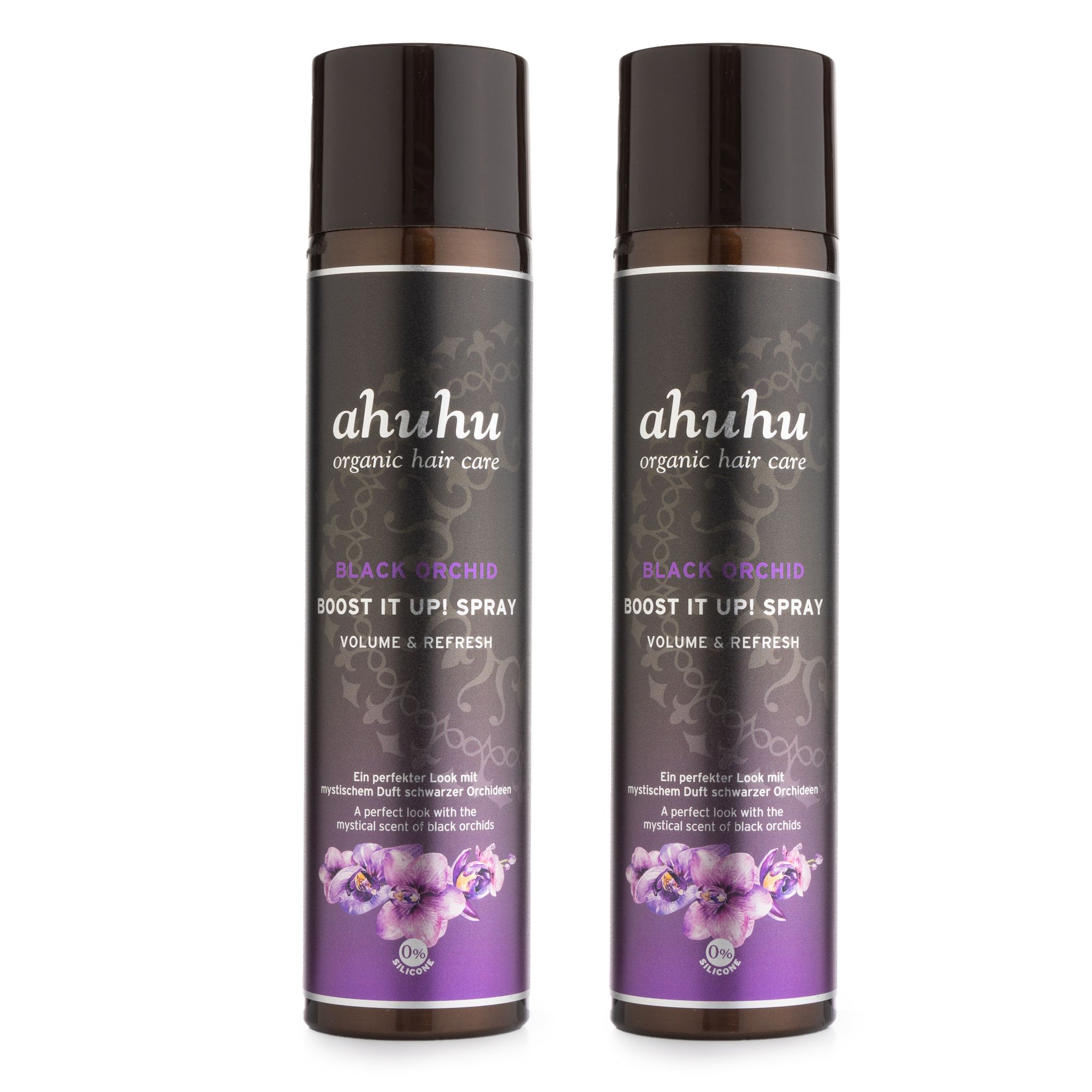 ahuhu organic hair care Boost It Up! Trockenshampoo Black Orchid 2x300ml