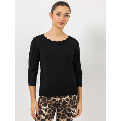 STEFFEN SCHRAUT Pullover Lecce 3/4-Arm Wellenkante figurbetont