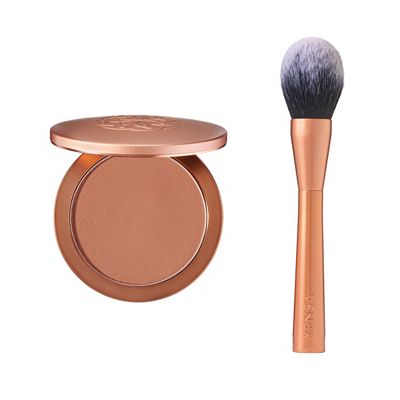 YENSA Super Serum Silk Pressed Powder Foundation 10g mit Pinsel