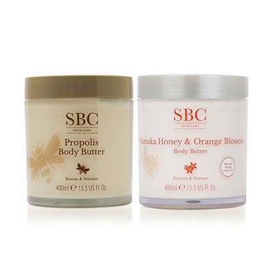 SBC Propolis,Manuka Honey & Orange Blossom Body Butter Duo 2x 400ml