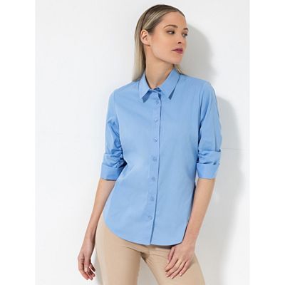 STEFFEN SCHRAUT Hemdbluse, Siena 3/4 Arm durchgeknöpft figurumspielend