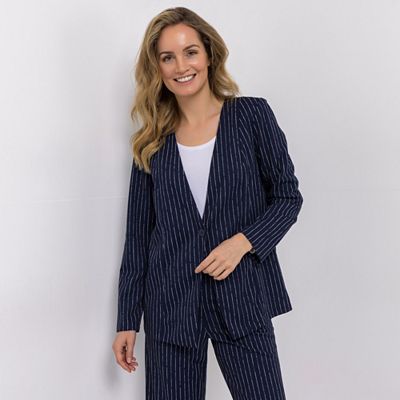 Thumbnail - KIM & CO. Blazer, Langarm Ponti Crepe Jersey 1 Knopf Verschluss figurumspielend