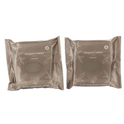 MARGARET DABBS LONDON Pure Cleansing Fußtücher 2x20 Tücher je 120g