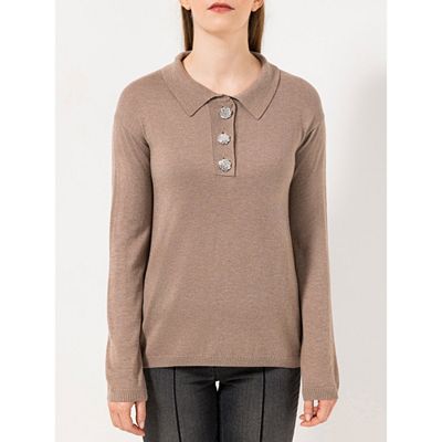 Thumbnail - STEFFEN SCHRAUT Pullover Strassknöpfe mit ECOVERO Viskose figurumspielend