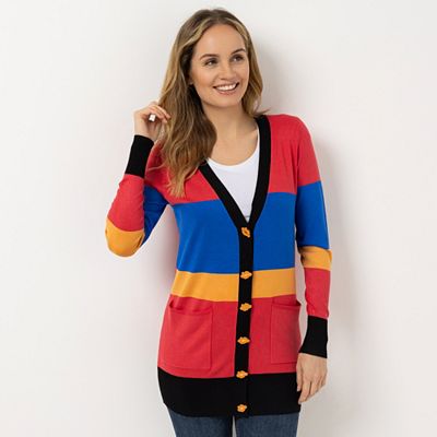 Thumbnail - KILIAN KERNER SENSES Strickjacke, Langarm Kussknöpfe aufgesetzte Taschen figurumspielend