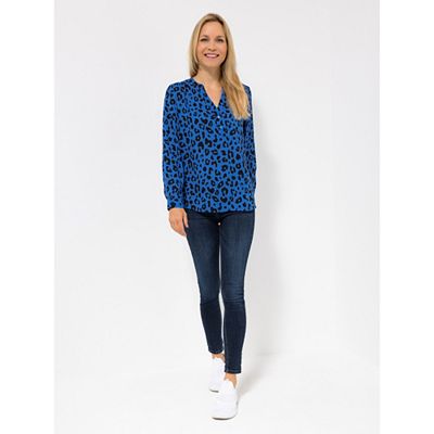 Thumbnail - EVA LUTZ Bluse Lilly, 1/1-Arm halbe Knopfleiste Manschetten leger weit