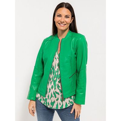 STEFFEN SCHRAUT Lederjacke Lammnappa 2-Wege-Reißverschluss figurbetont