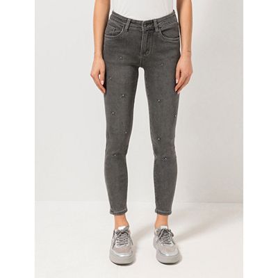 STEFFEN SCHRAUT Jeans mit Zierdetails knöchellang sehr schmales Bein