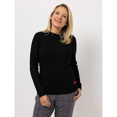 Thumbnail - KILIAN KERNER SENSES Pullover, Langarm Stehkragen Kuss-Badge figurumspielend