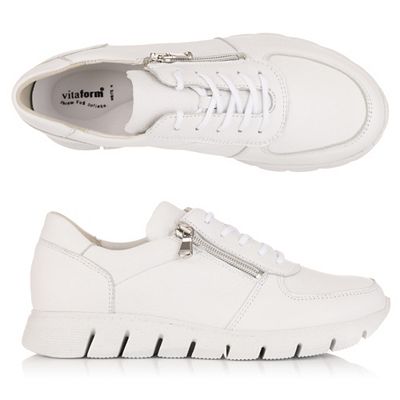 Thumbnail - VITAFORM Damen-Sneaker Hirschleder seitl. Reißverschluss Leichtsohle