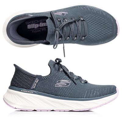 Thumbnail - SKECHERS Damen-Slipper Edgeride Impression Stretch Strick Hands Free Slip-ins®