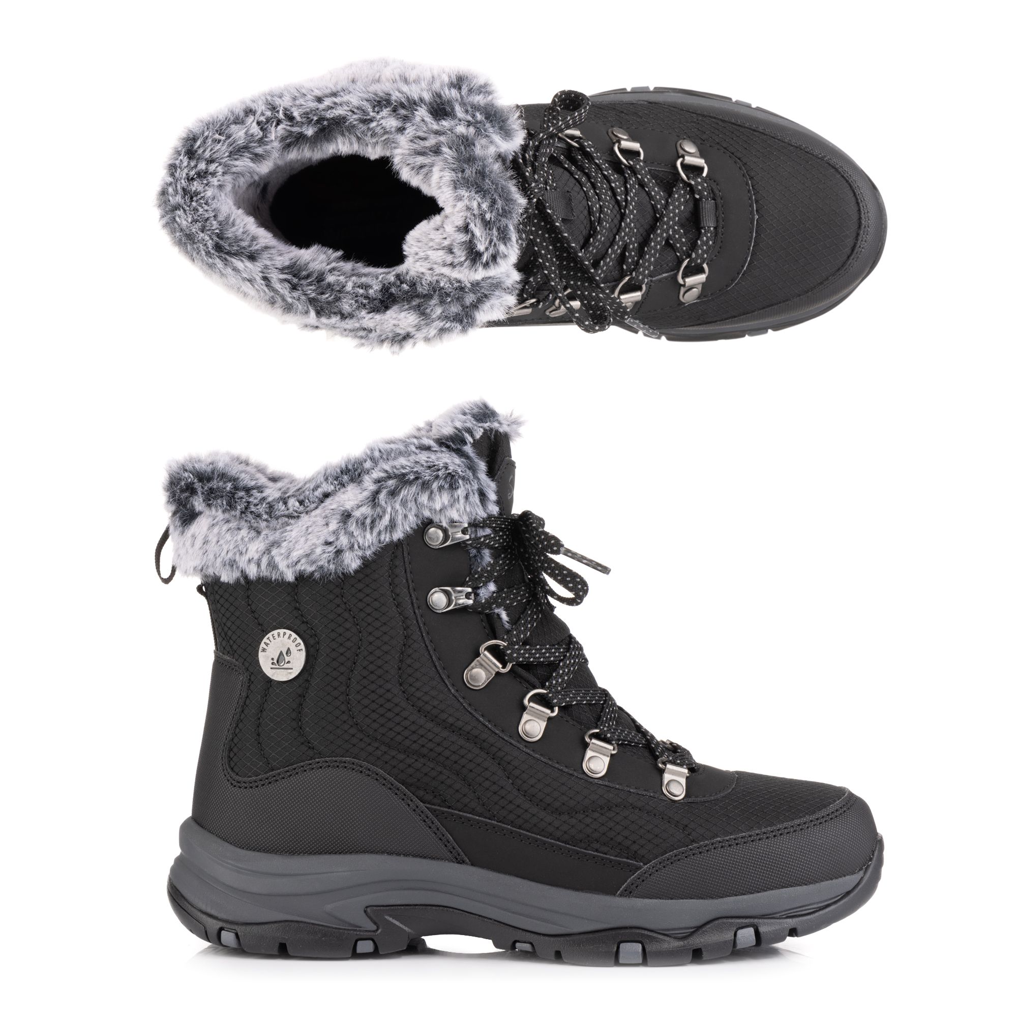 SKECHERS Damen-Stiefel Trego Stormie gefüttert rutschfest