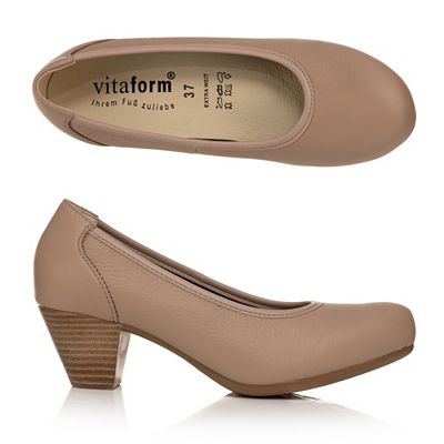 Thumbnail - VITAFORM Damen-Pumps Hirschleder Extra Weit Sohle Lella