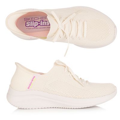 SKECHERS Damen-Slipper Ultra Flex 3.0 Strick Hands Free Slip-Ins