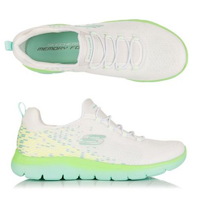 SKECHERS Damen-Slipper Summits Mesh Memory Foam