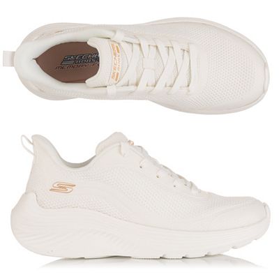 SKECHERS Damen-Sneaker Bobs Squad Waves Materialmix Memory Foam