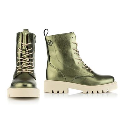 Thumbnail - DAWID by Dawid Tomaszewski Damen-Stiefelette echt Leder Metallic-Optik
