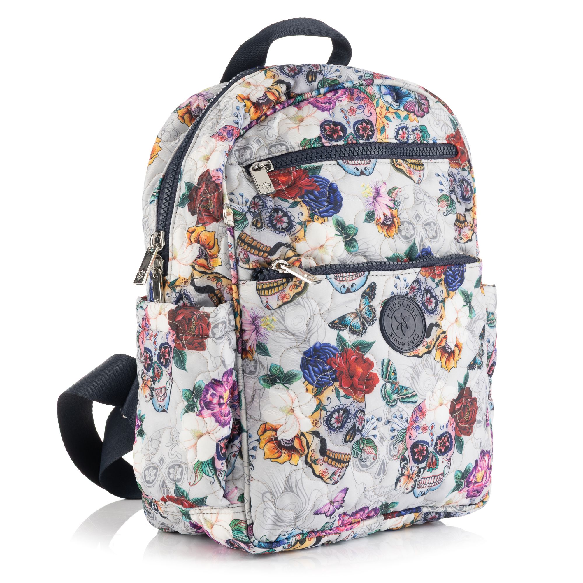 ANUSCHKA® Rucksack Nylon bedruckt div. Fächer