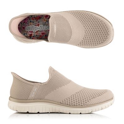SKECHERS Damen-Slipper Virtue Sleek Stretch-Strick Hands Free Slip-ins®