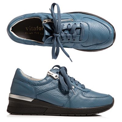 VITAFORM Damen-Sneaker Hirschleder Reißverschluss Sohle Nina