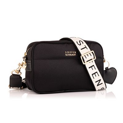 STEFFEN SCHRAUT Umhängetasche Nylon Riemen mit Logo Herzanhänger