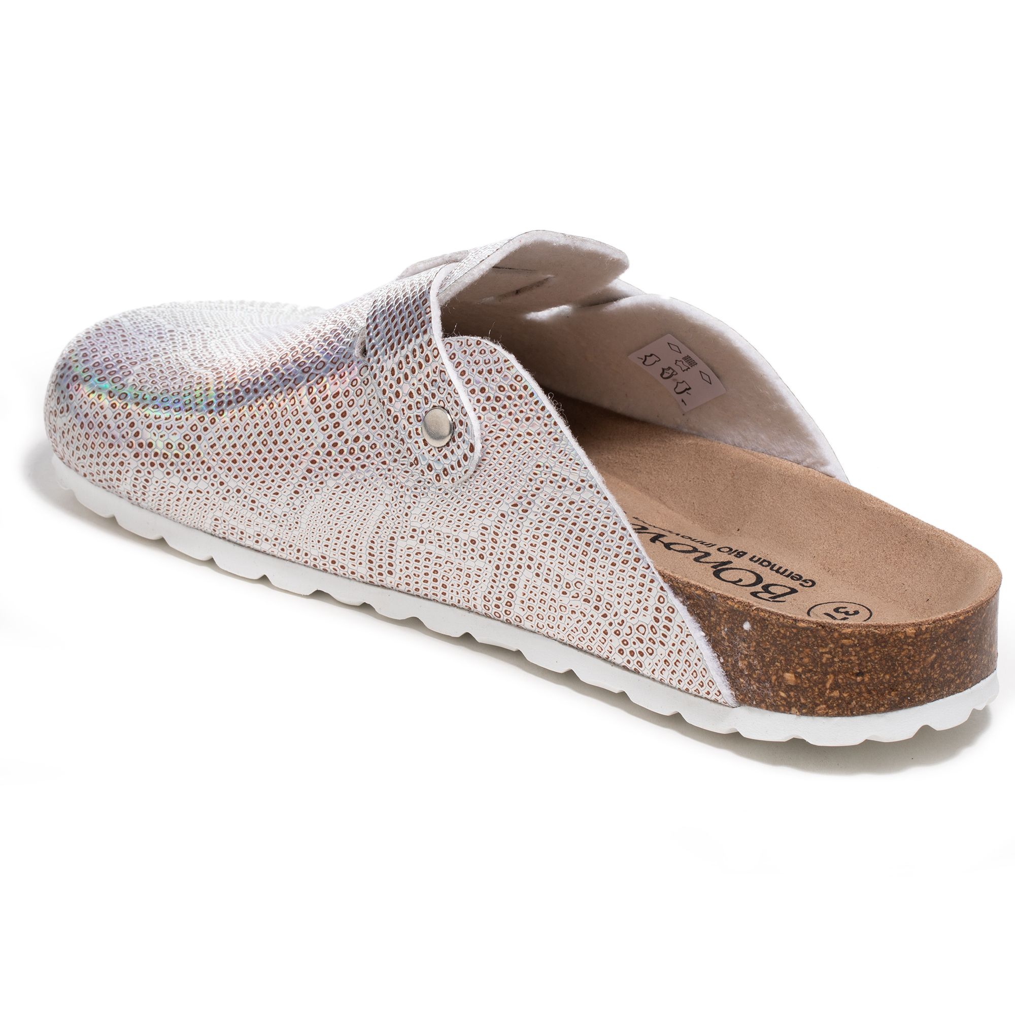 Jesindr Plateau Clogs Damen - Verstellbare Schnalle & Weiches Kork Fußbett