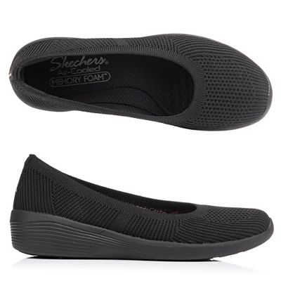 SKECHERS Damen-Ballerina Arya Fancy You Strick Memory Foam
