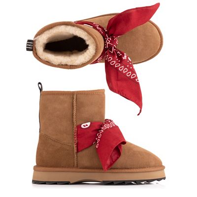 EMU Australia Damen-Stiefel Sharky Mini Bandana Schafsfell wasserabweisend