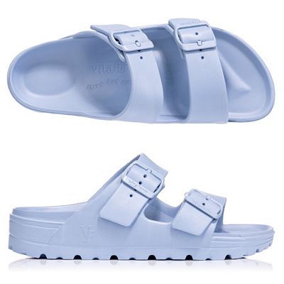 VITAFORM Damen- Pantolette EVA 2 Schnallen Tieffußbett