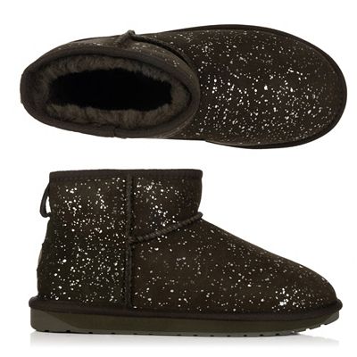 EMU Australia Damen-Bootie Stinger Glitzer Schafsfell