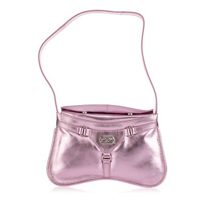 Thumbnail - VIA MILANO Schultertasche echt Leder Metallic div. Fächer