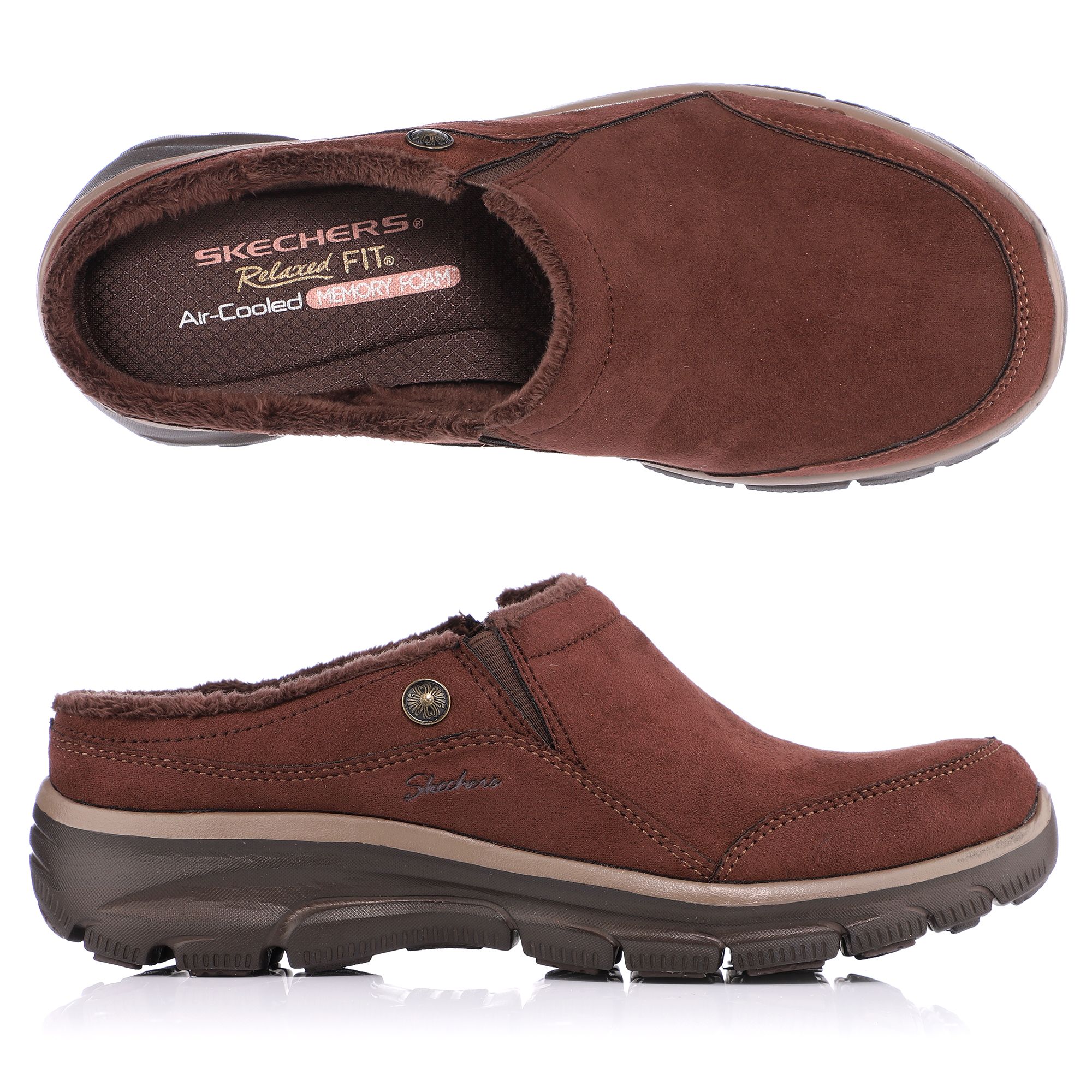 SKECHERS Damen Hausschuh Easy Going Webpelz Memory Foam — Suchergebnis auf für: hausschuhe haken Nicht